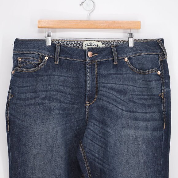 NWT ARIAT Perfect Rise Rosa Boot Cut Jeans Lita Dark Wash Size 22WR - Picture 5 of 11